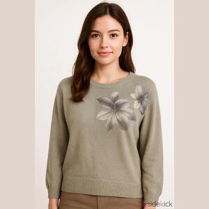 Bonnie & Bill Vintage Floral Sweater -Medium